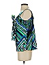 AGB 100% Polyester Teal Sleeveless Blouse Size S - photo 5