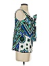 AGB 100% Polyester Teal Sleeveless Blouse Size S - photo 4