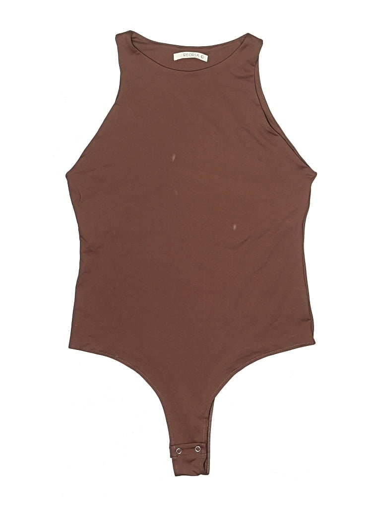 Pre-owned Reoria Bodysuit In Brown