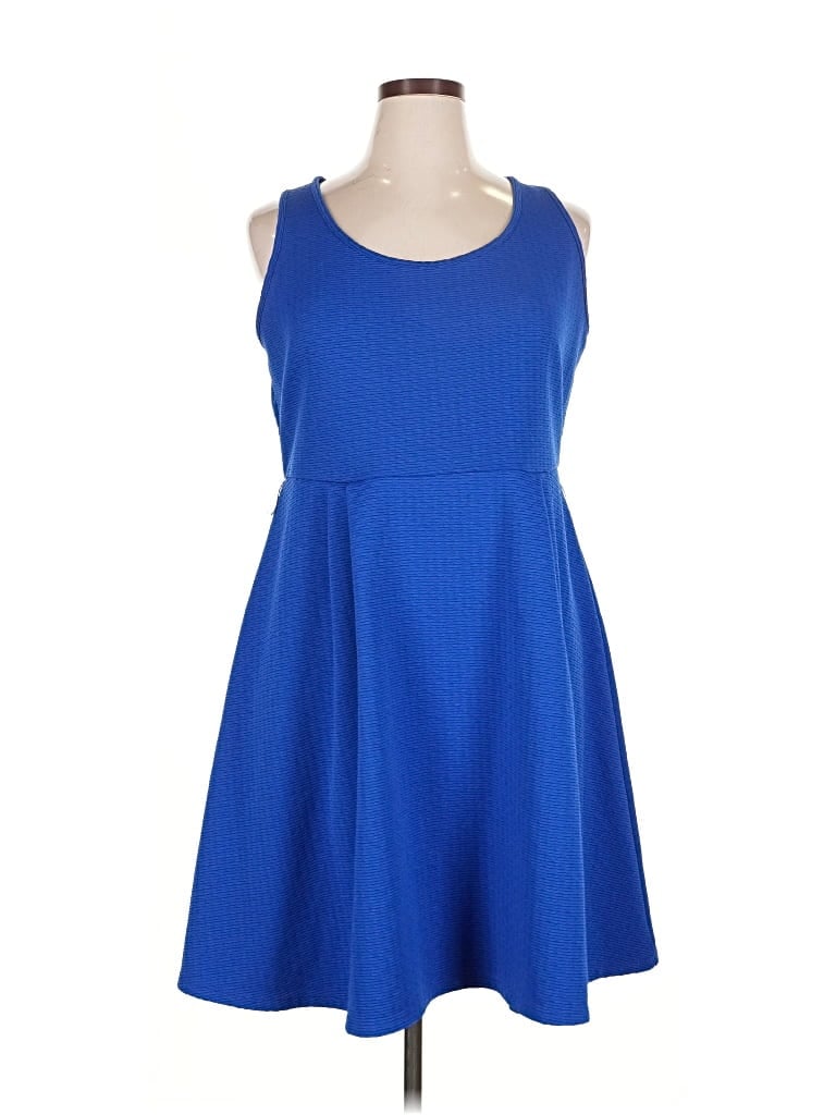 Pre-owned Lane Bryant Casual Dress In Blue
