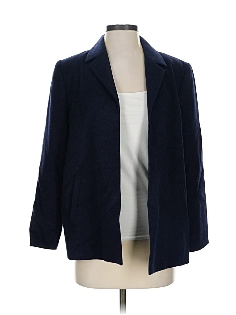 Pre-owned Valerie Stevens Blazer Jacket In Blue