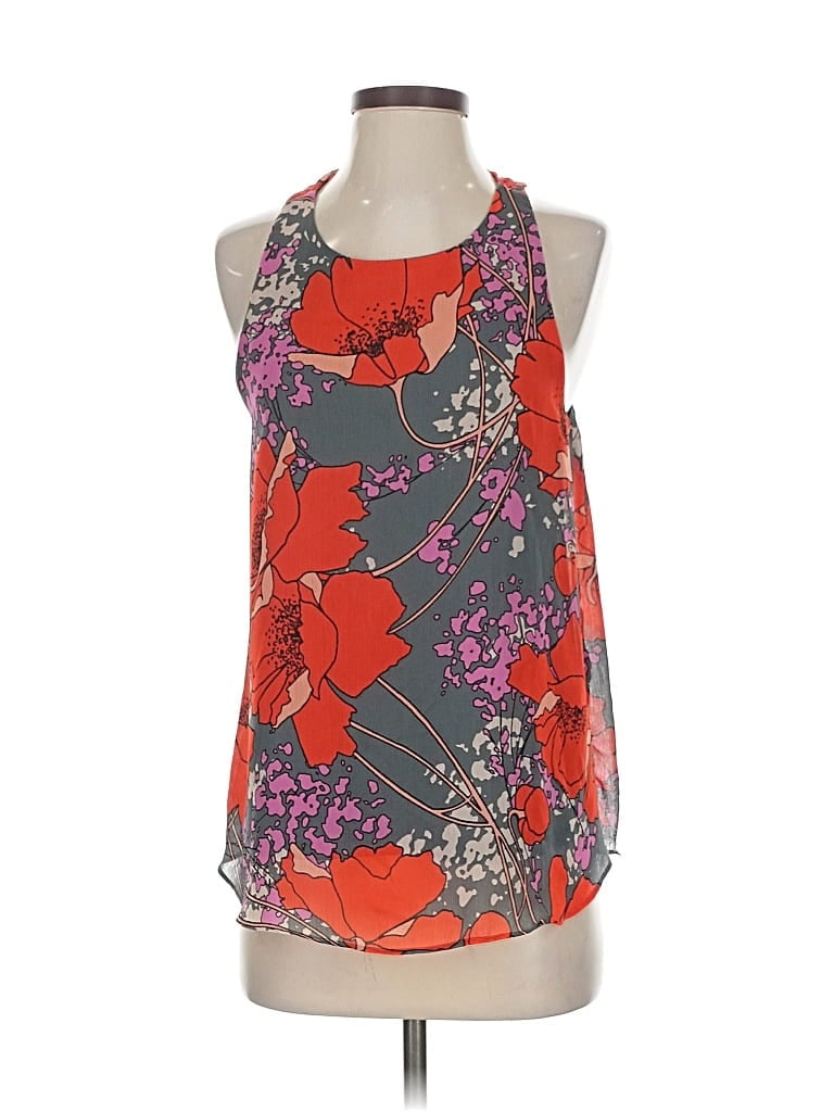 Pre-owned Banana Republic Factory Store Sleeveless Blouse In Red