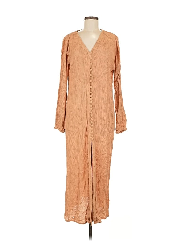 Pre-owned Savannah Morrow Casual Dress In Brown