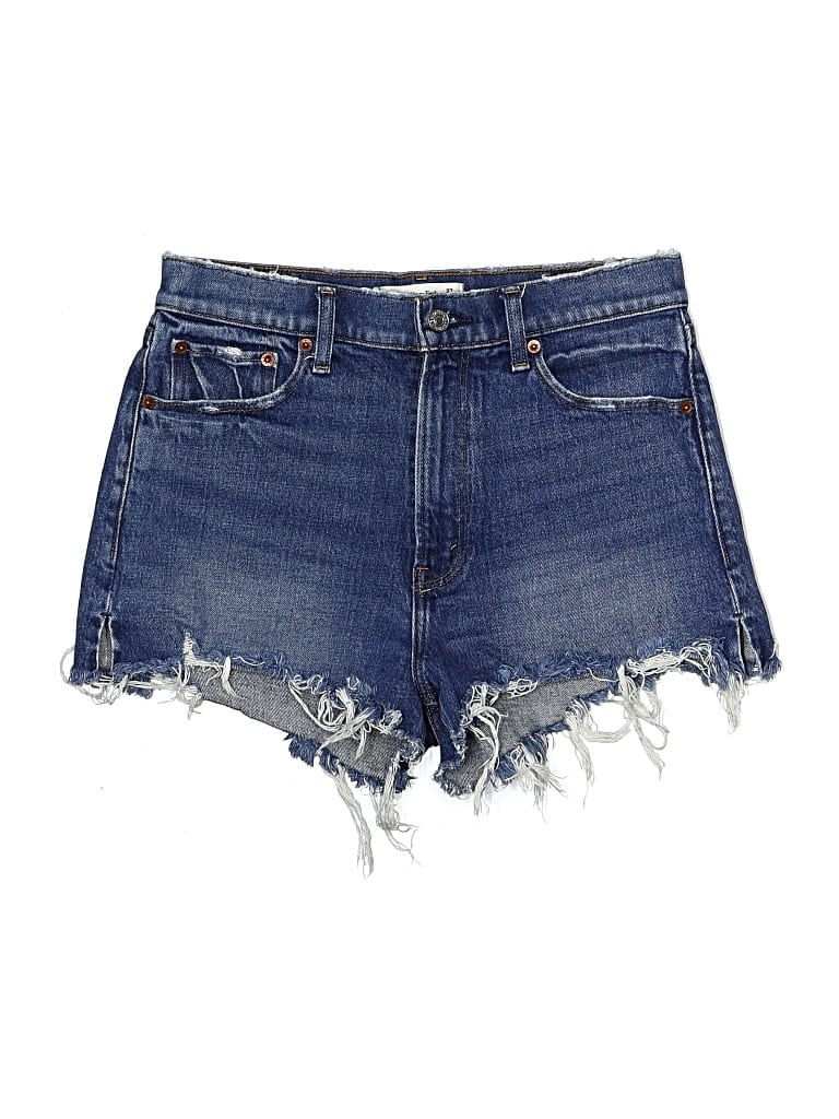 Pre-owned Abercrombie & Fitch Denim Shorts In Blue