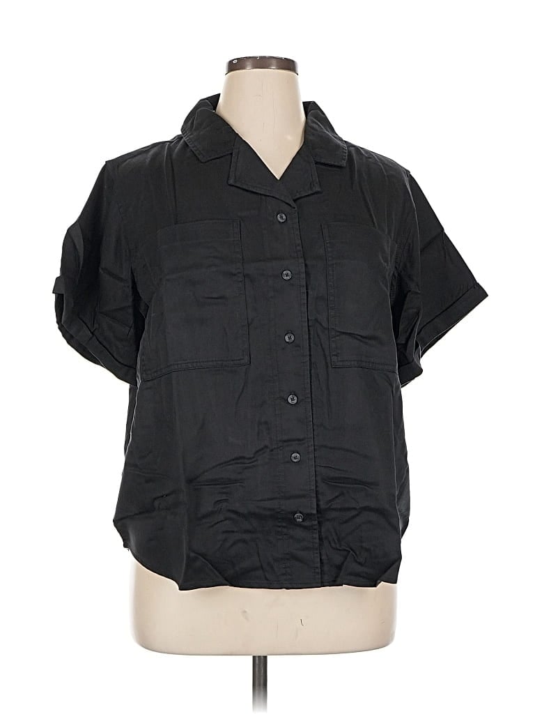 Member's Mark Short Sleeve Blouse In Black