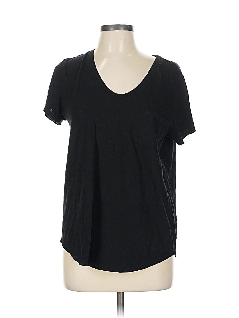 Pre-owned Ann Taylor Loft Short Sleeve T-shirt In Black