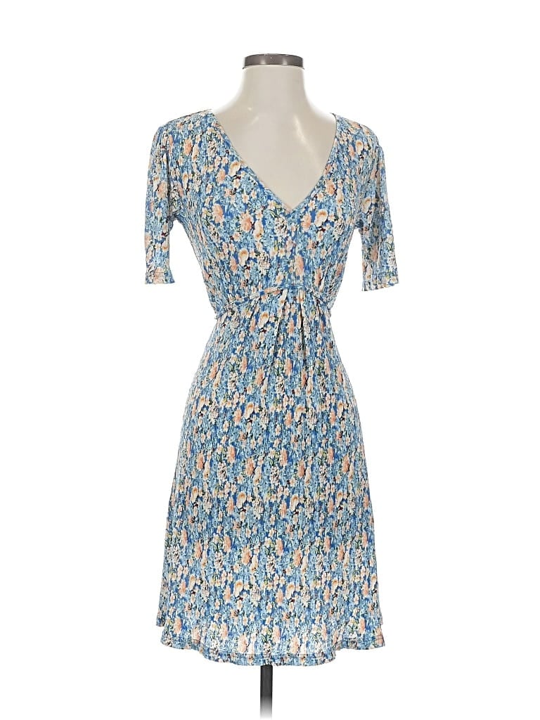 Mng Casual Dress In Blue