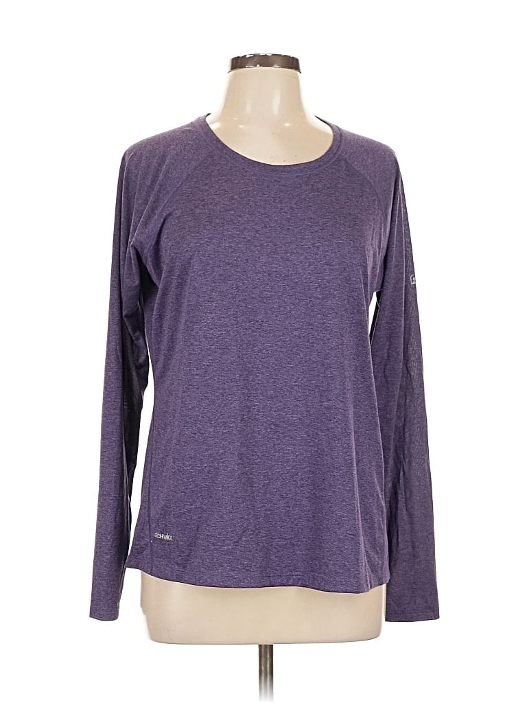 Pre-owned Eastern Mountain Sports Long Sleeve T-shirt In Purple