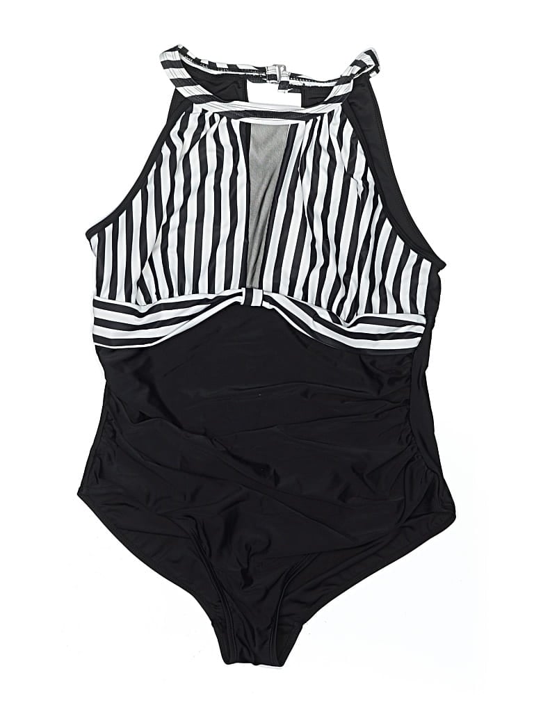 Pre-owned Meet.curve One Piece Swimsuit In Black