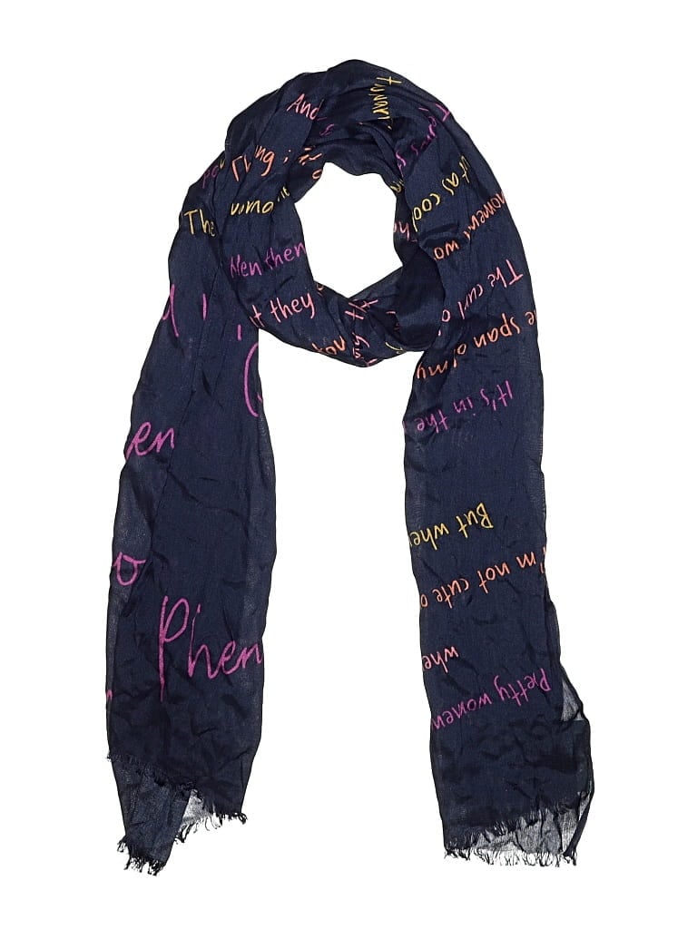 Pre-owned Assorted Brands Scarf In Blue