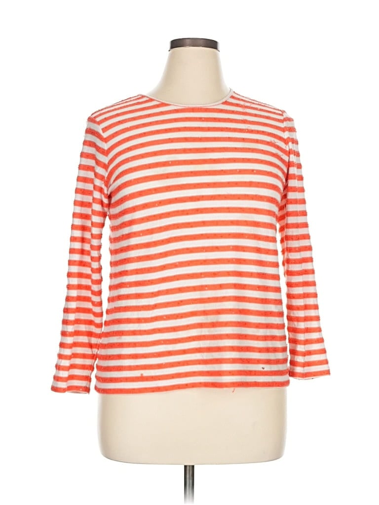 Pre-owned Chico's Pullover Sweater In Orange