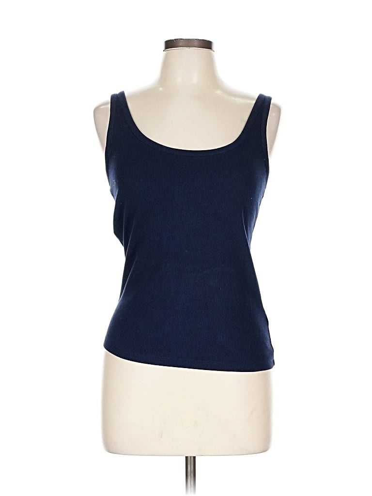 Pre-owned Old Navy Tank Top Blue Strapless Neckline Tops