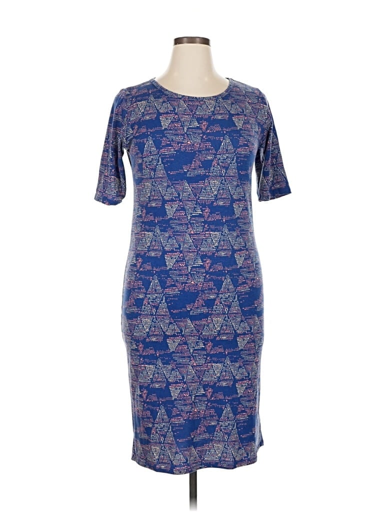 Pre-owned Lularoe Casual Dress In Blue