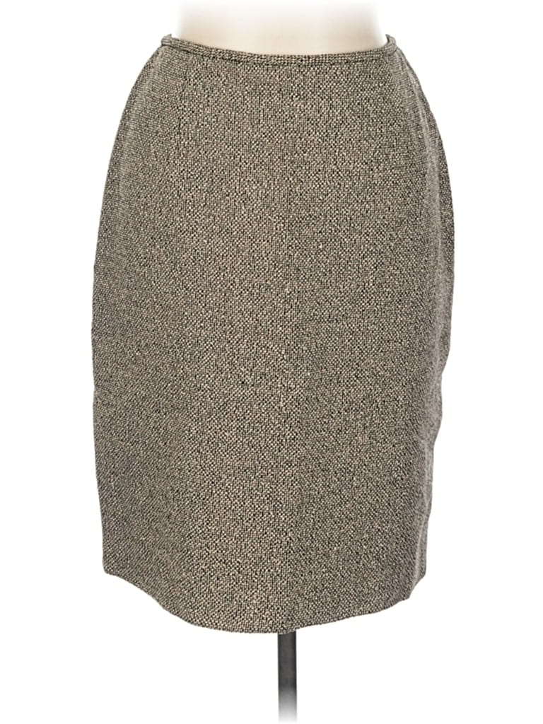 Pre-owned Linda Allard Ellen Tracy Casual Skirt In Gray