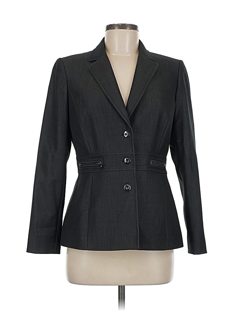 Pre-owned Tahari By Asl Blazer Jacket In Gray