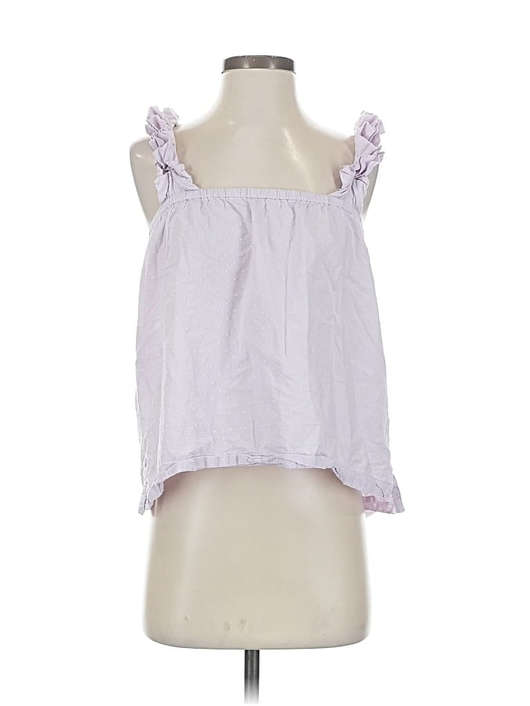 Pre-owned Lake Sleeveless Blouse In Purple