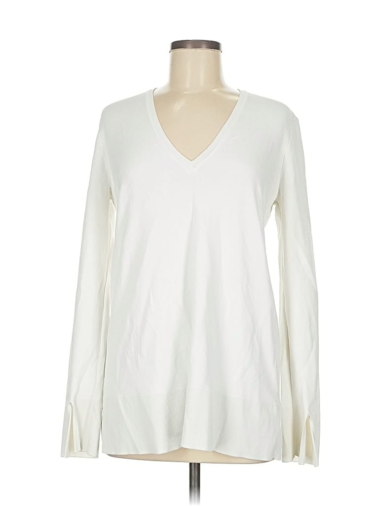 Pre-owned Theory Pullover Sweater In White