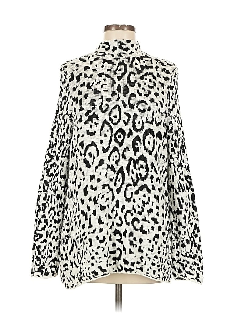 Pre-owned Chico's Turtleneck Sweater In White