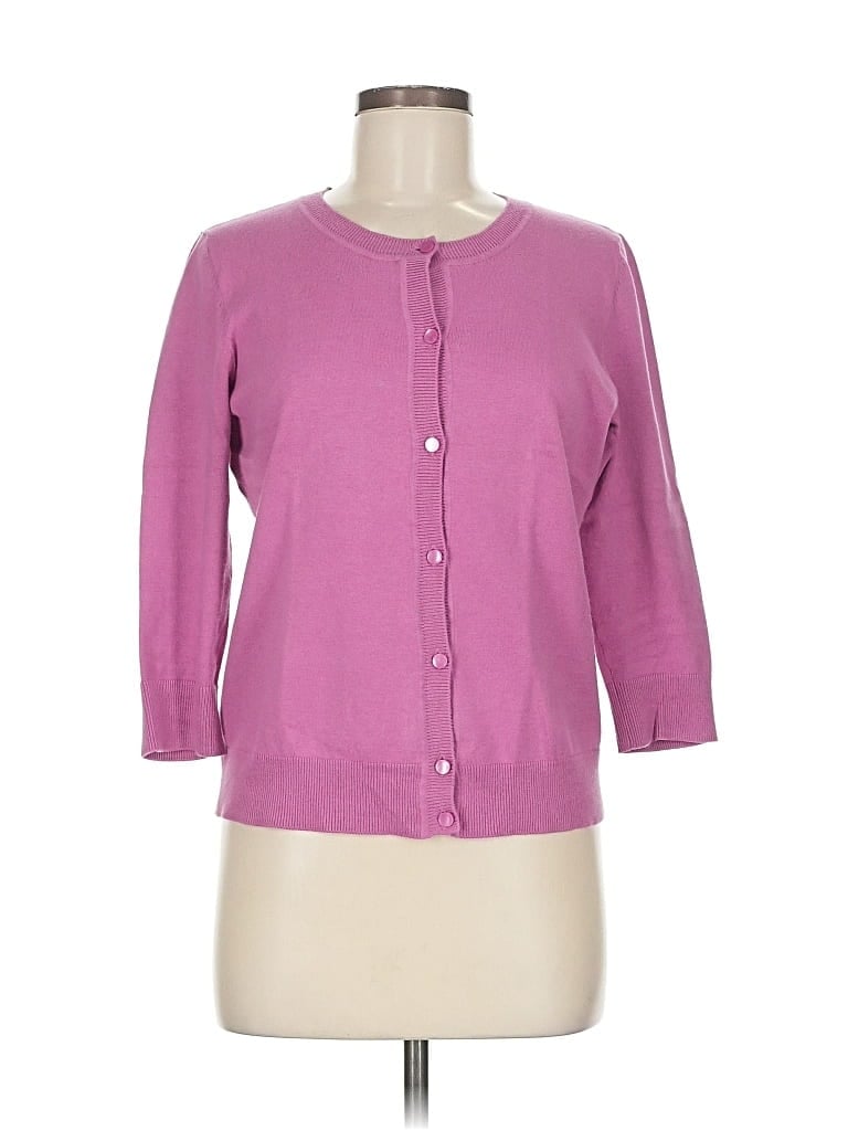 Pre-owned Talbots Cardigan Sweater In Pink