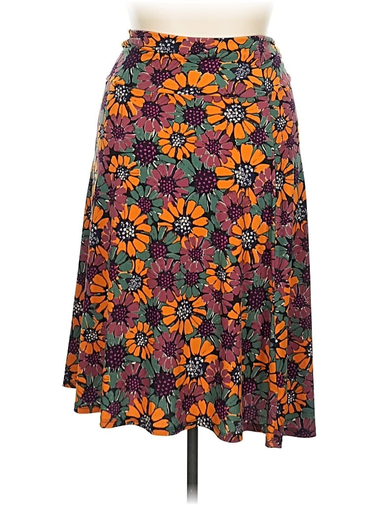 Pre-owned Lularoe Casual Skirt In Orange