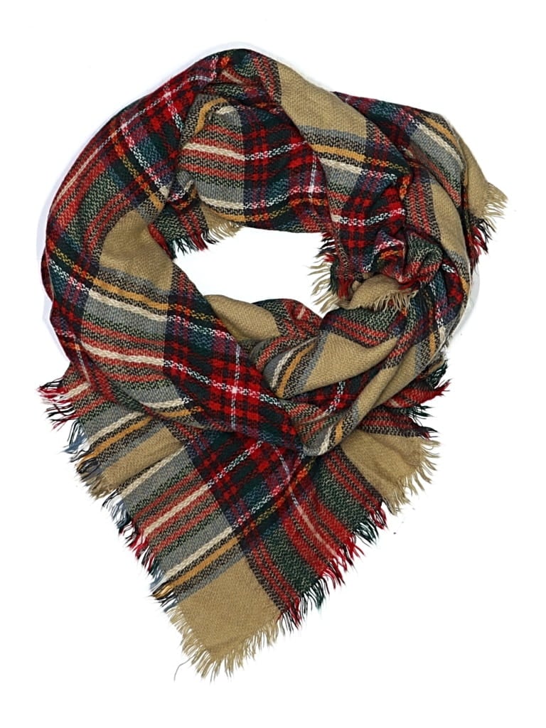 Pre-owned Unbranded Scarf In Brown