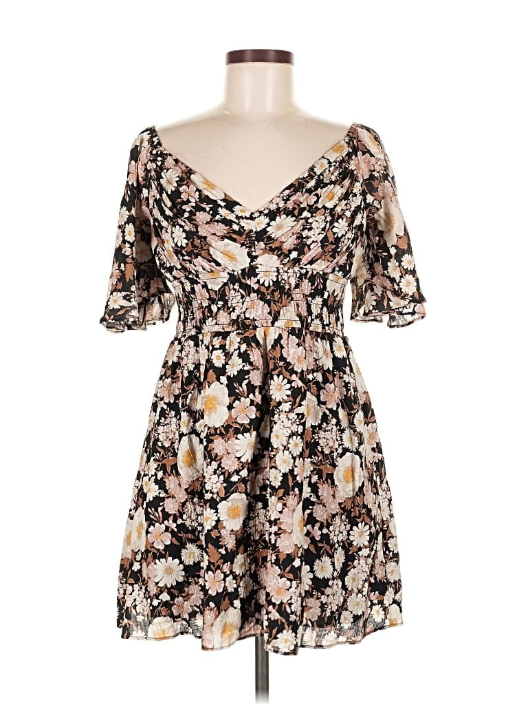 Pre-owned Abercrombie & Fitch Casual Dress In Brown