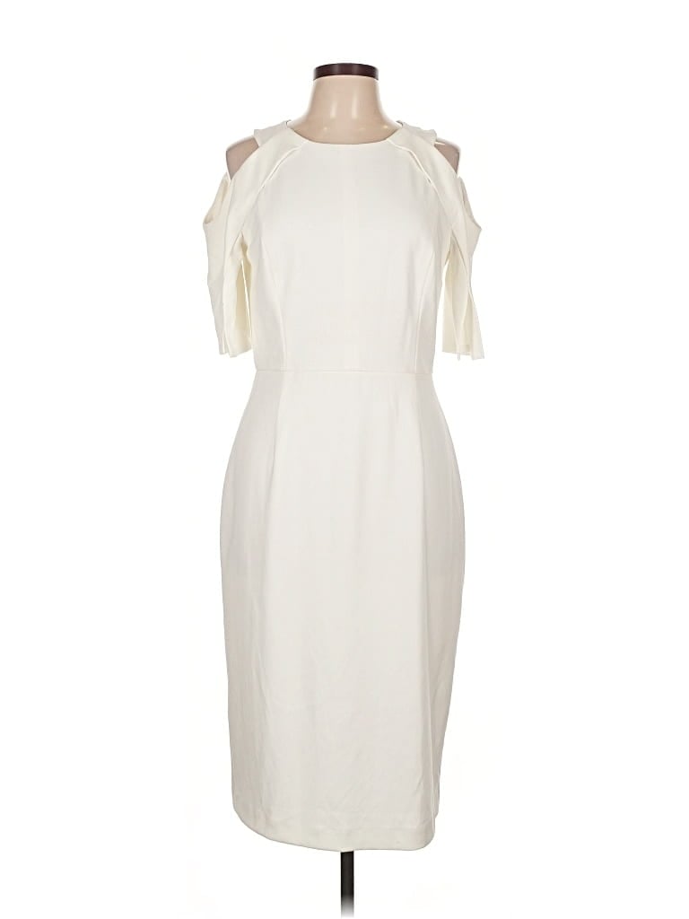 Pre-owned Antonio Melani Cocktail Dress In White