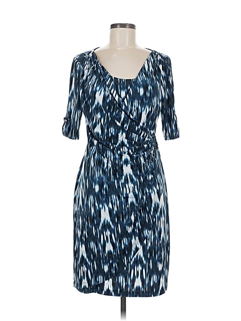 Pre-owned Connected Apparel Casual Dress In Blue