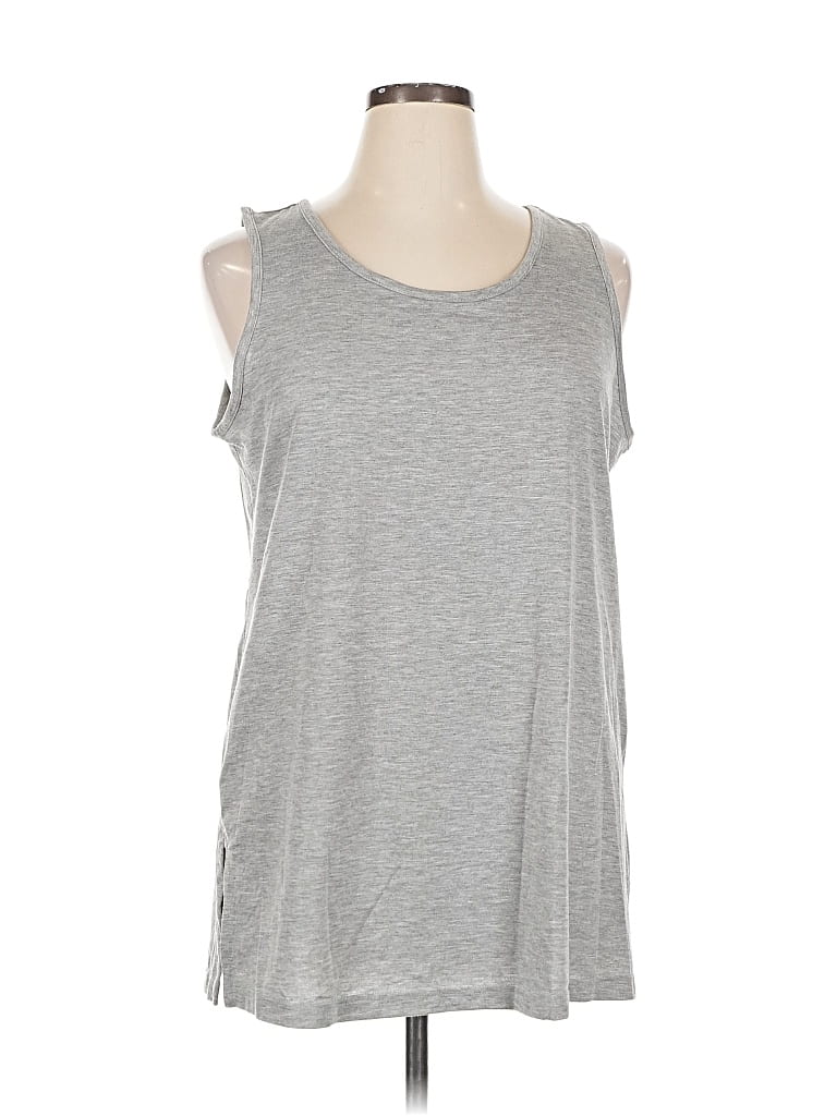 Pre-owned Natori Sleeveless T-shirt In Gray