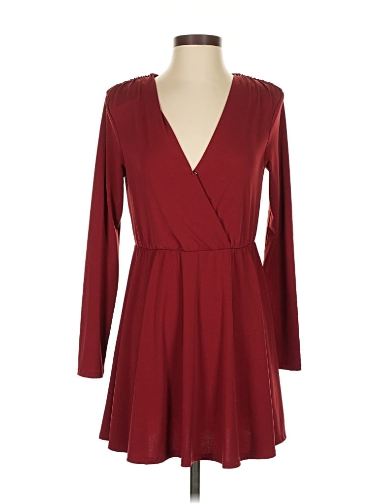 Pre-owned Bcbgeneration Casual Dress In Burgundy