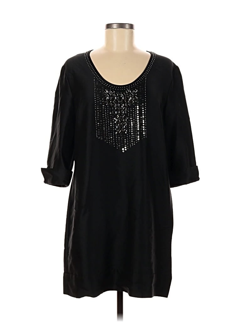 Pre-owned New York And Company Casual Dress In Black