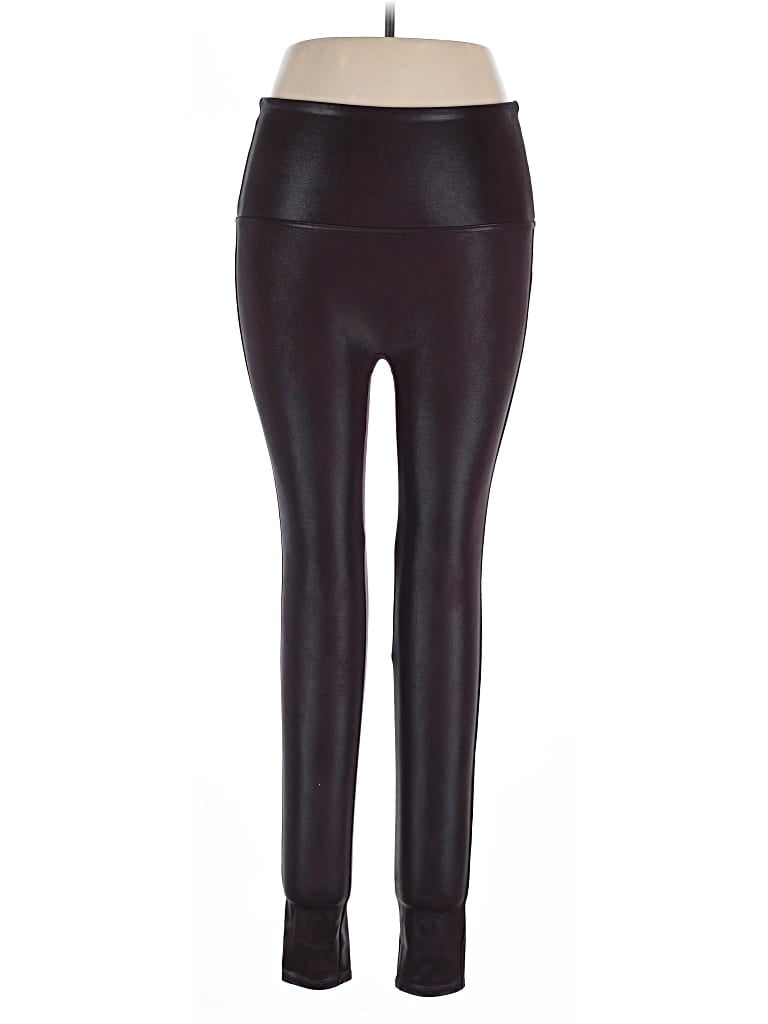 Pre-owned Spanx Leggings In Burgundy