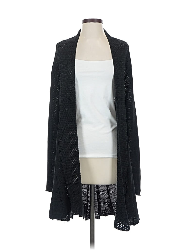 Pre-owned Ny Collection Cardigan Sweater In Black