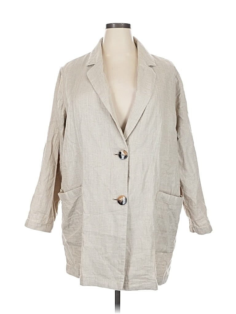 Pre-owned Jjill Trenchcoat In White