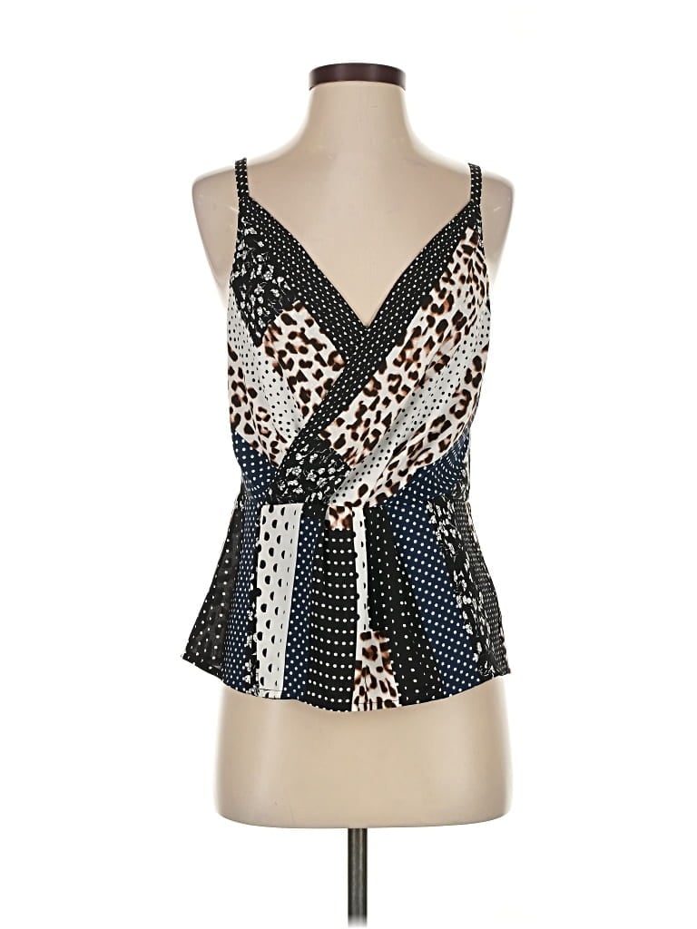 Pre-owned Cabi Sleeveless Blouse In Black