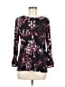 Karl Lagerfeld Paris Black Long Sleeve Blouse Size M - photo 1