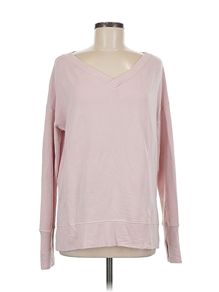 Pre-owned Athleta Sweatshirt In Pink