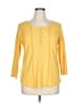 Cato Yellow Long Sleeve Henley Size XL - photo 1
