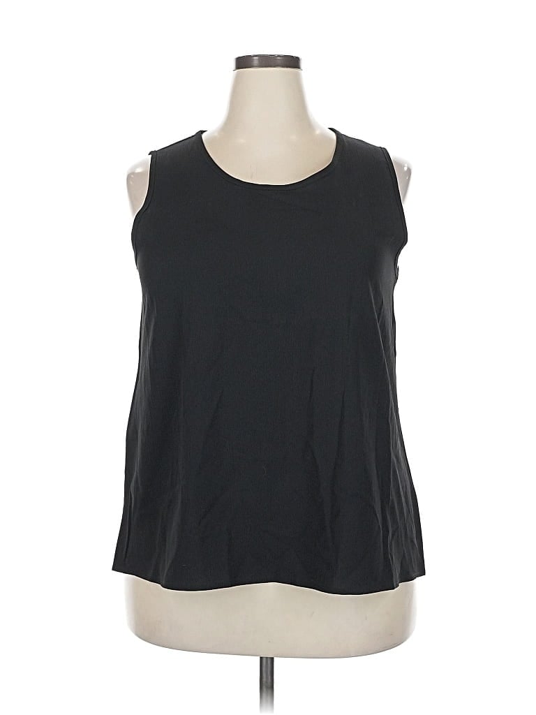 Pre-owned Unbranded Sleeveless Blouse In Black