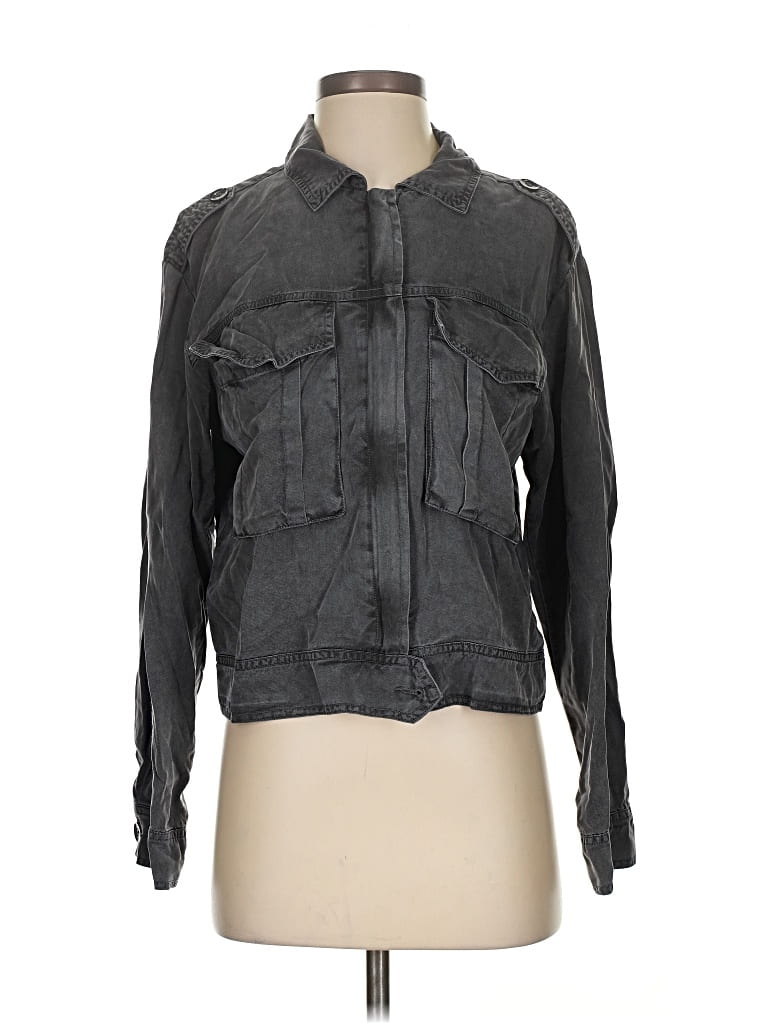 Pre-owned Young Fabulous & Broke Cardigan Sweater In Gray