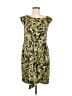 Vince Camuto Paisley Gold Cocktail Dress Size 6 - photo 1