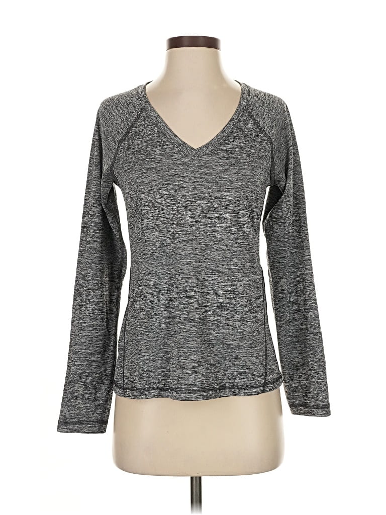 Pre-owned Ideology Long Sleeve T-shirt In Gray