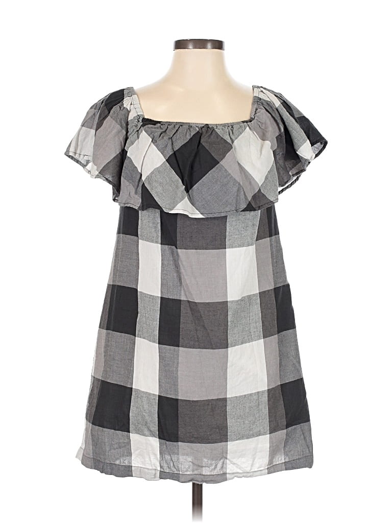 Pre-owned Who What Wear Casual Dress In Gray