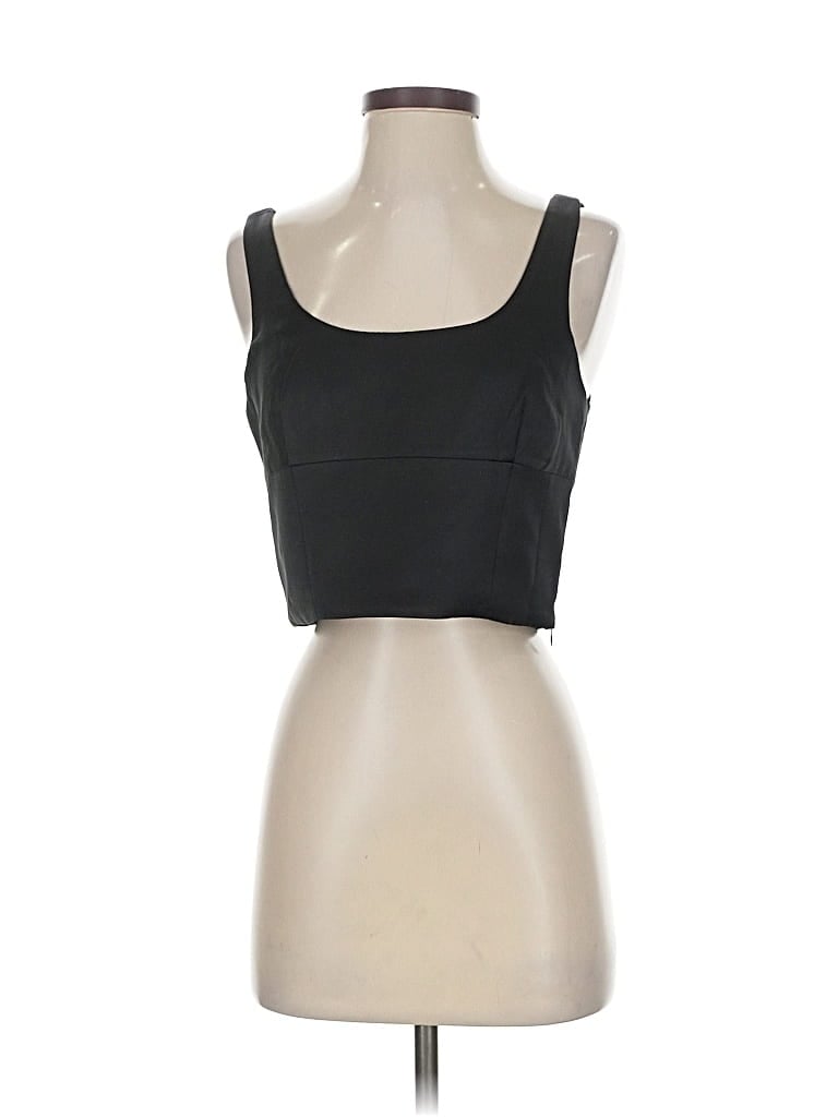 Pre-owned Jason Wu Sleeveless Top Black Square Neckline Tops