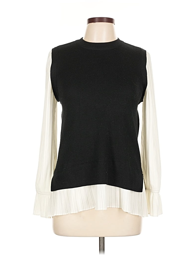 Pre-owned Sisley Paris Pullover Sweater In Black