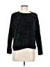Cupio Metallic Black Pullover Sweater Size M - photo 1