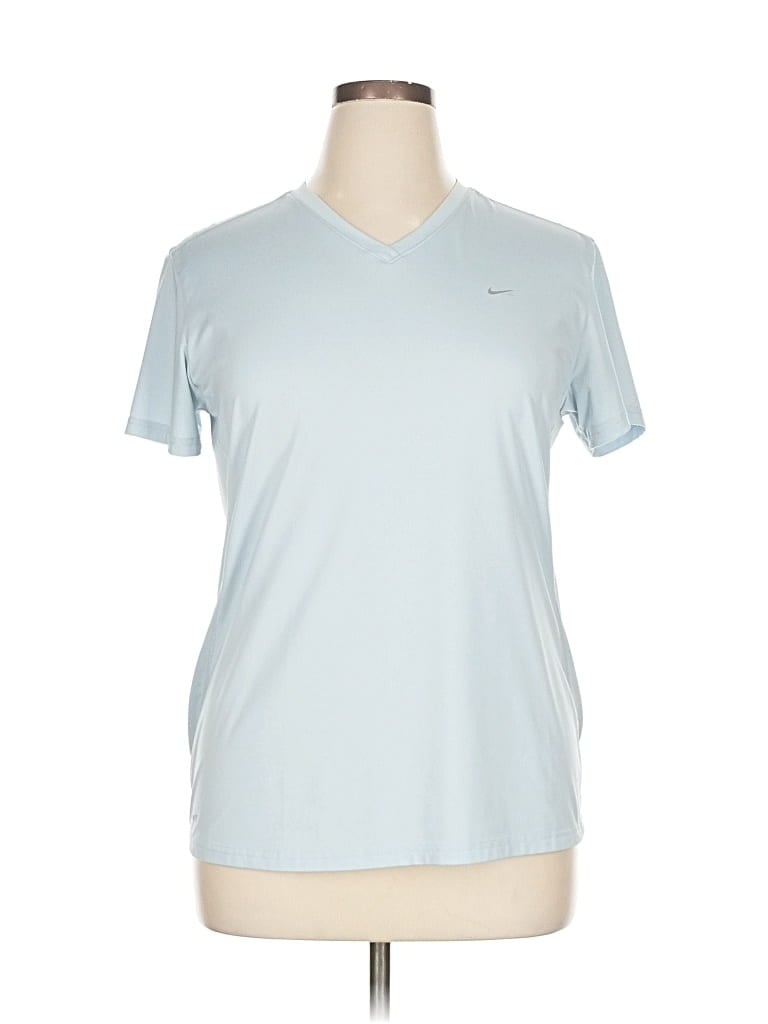 Pre-owned Nike Active T-shirt In Blue