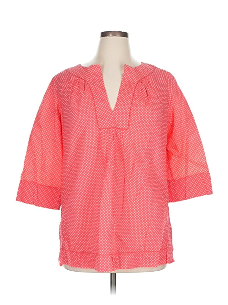 Pre-owned Liz Claiborne 3/4 Sleeve Blouse In Pink