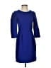 J.Crew 100% Wool Solid Blue Casual Dress Size 0 - photo 1