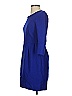 J.Crew 100% Wool Solid Blue Casual Dress Size 0 - photo 5